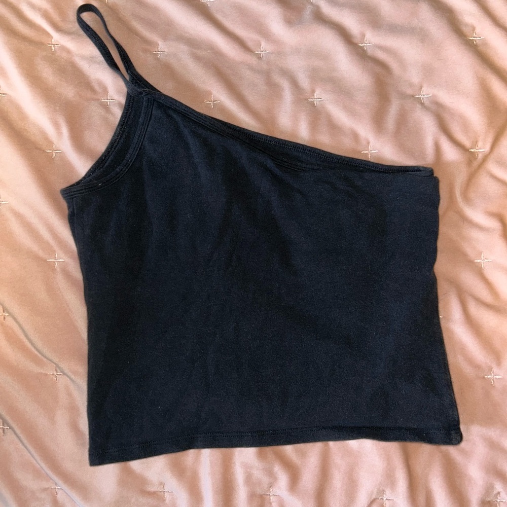 Hollister Black Asymmetrical Sleeveless Camisole